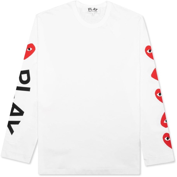 Comme des Garçons Play Crewneck Long-Sleeved T-Shirt - Picture 2 of 7